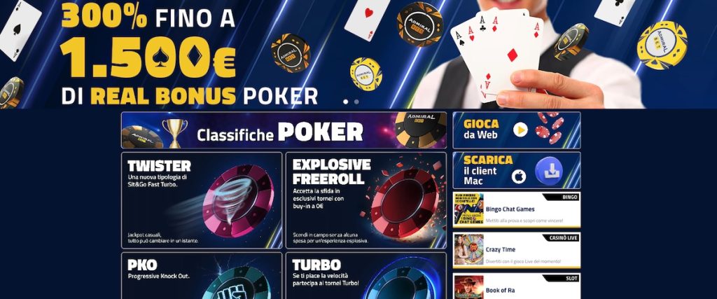 Poker Room Admiral Bet